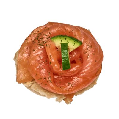 Bridge Roll Smoked Salmon - Rose Shaped