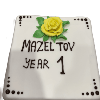 10" Square Iced Cake